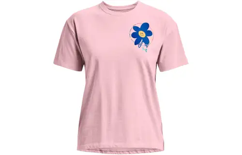 Under Armour Drop Shoulder Sleeve T Shirt Women's Pink
