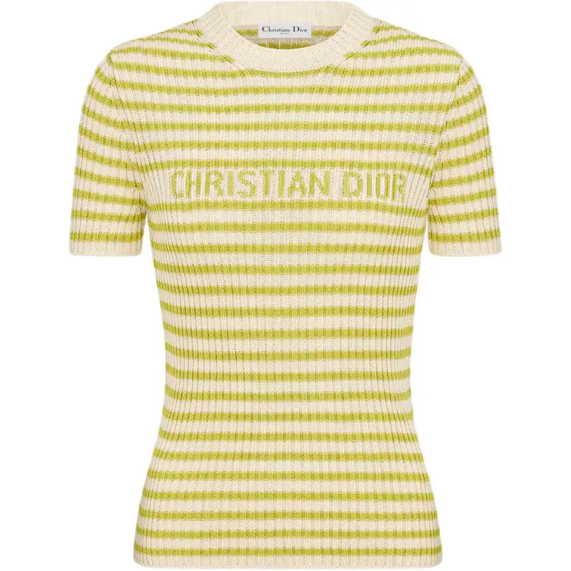 DIOR Sweaters Women's Yellow Crew Neck Moderate Other