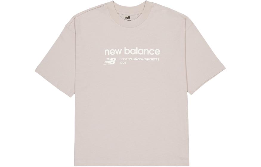 Женская футболка New Balance (бежевая)