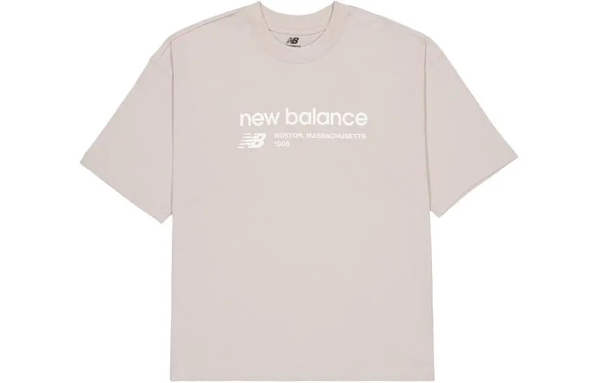 New Balance Drop Shoulder Sleeve T Shirt Women's Light Khaki