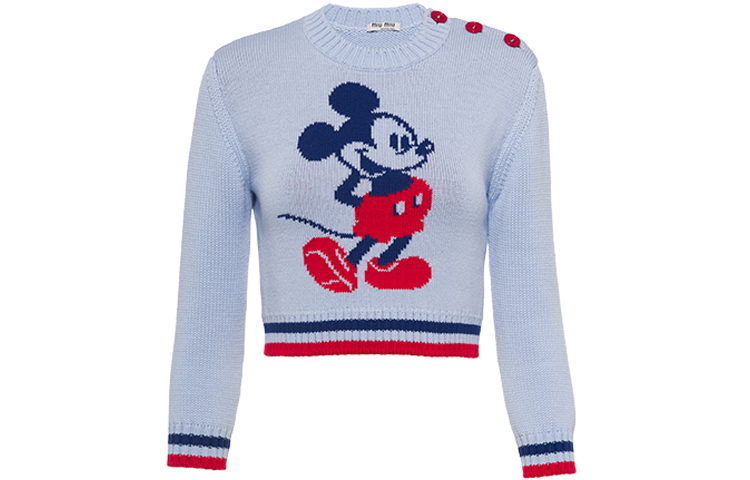 Женский свитер MIU MIU x Disney (серый)