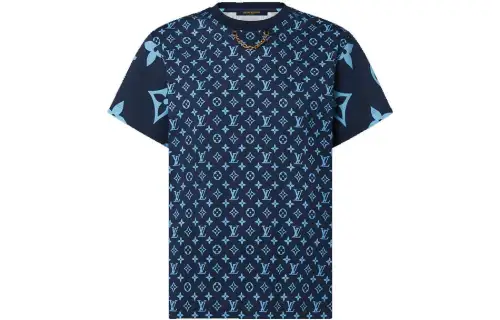 LOUIS VUITTON FW22 Regular T Shirt Women's Blue