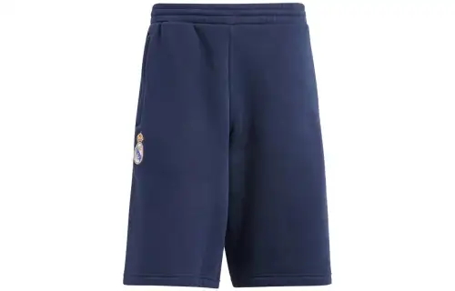 Adidas Originals Essential Real Madrid Essentials Trefoil Shorts Soccer Bottom Men's Dark Blue