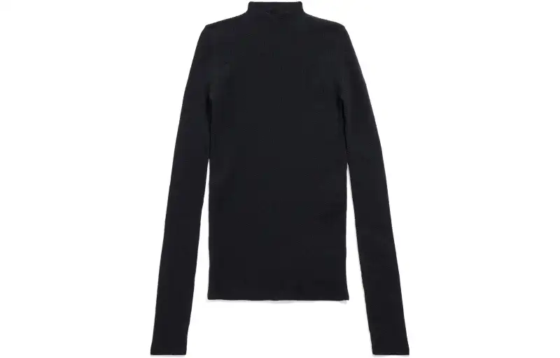 Balenciaga High Neck Knitted Top