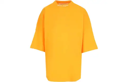 PALM ANGELS Logo Printed Drop Shoulder T Shirt
