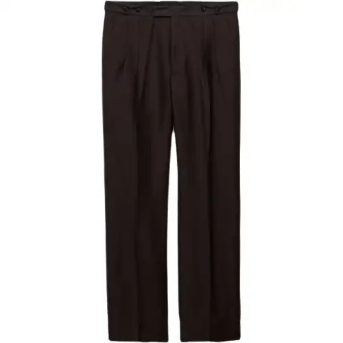 PRADA SS25 Casual Pants Men's Black