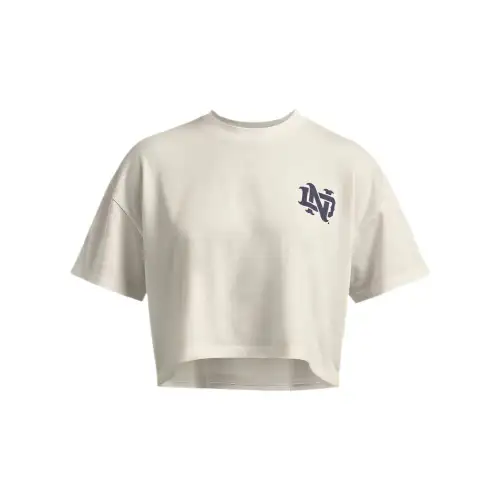 Under Armour GamedayCollegiate Crop Top Women's Ecru