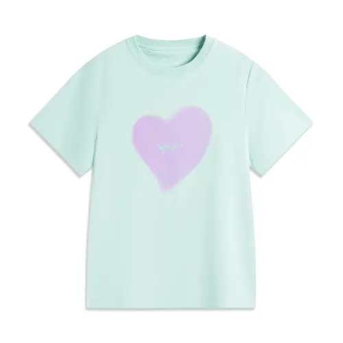 Li Ning Sports Life Collection T Shirt Women's Camlet Green