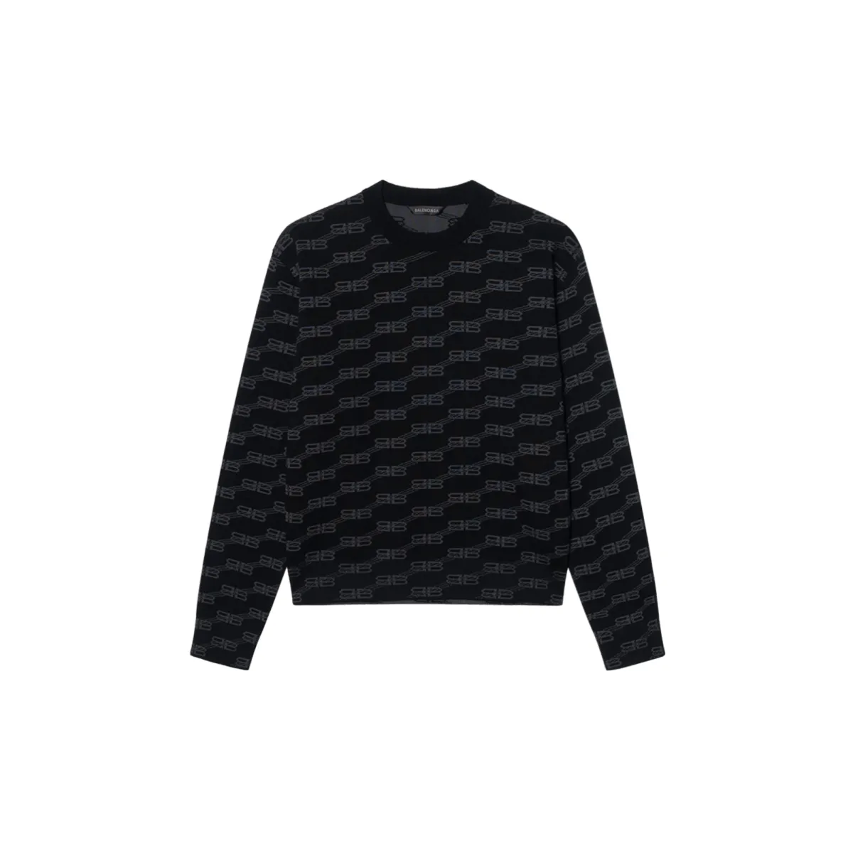 Balenciaga Bb Monogram Crewneck Black