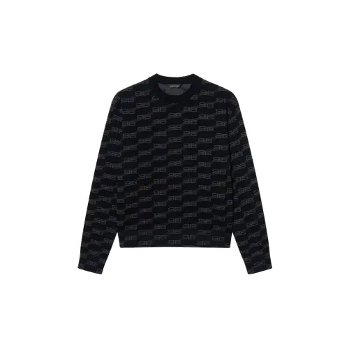 Balenciaga Bb Monogram Crewneck Black