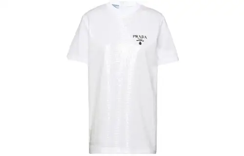 【Previous Season】logo-embroidered sequinned T-shirt
