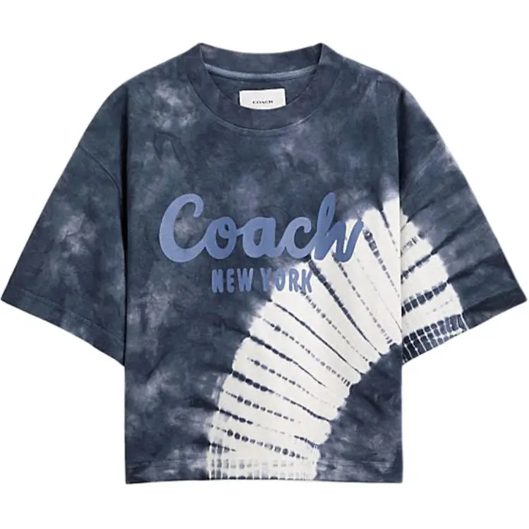 COACH T Shirt Women's Colorful Marine Blue