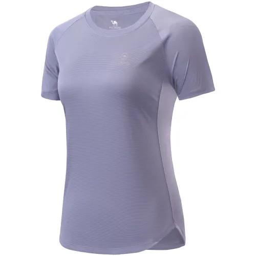 CAMEL Summer breathable yoga clothing for training with a round collar, quick dry T-shirt, sun protection, for running
