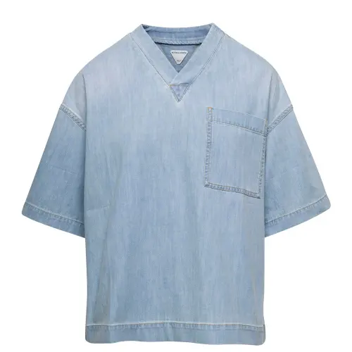 Bottega Veneta Light Bleached Denim T Shirt