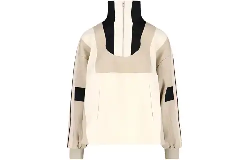Palm Angels panelled half-zip jacket