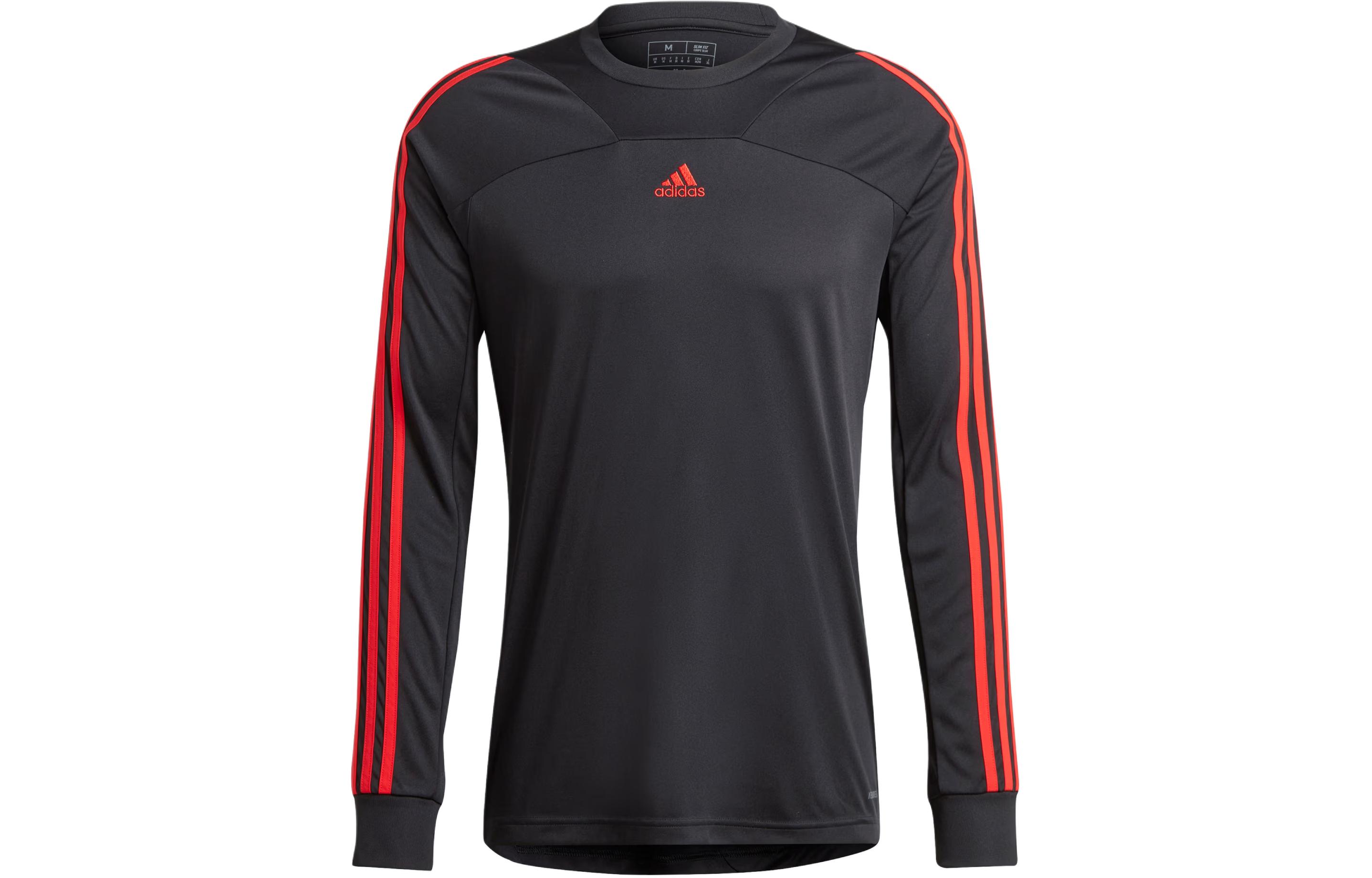 Adidas Predator 30th Anniversary Long Sleeve Jersey Predator 30th Anniversary Letter Print Long Sleeve Football Jersey Men's Black