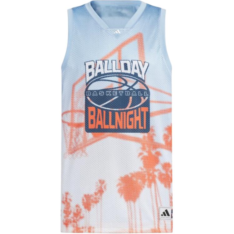 Adidas SS24 Basketball Jersey Men’s Pink Blue