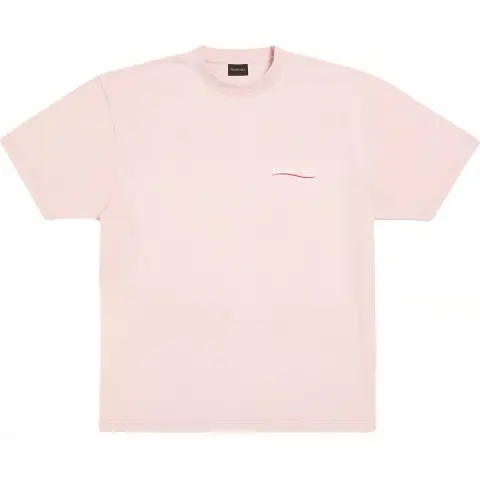 Balenciaga Logo Embroidered Crewneck T Shirt