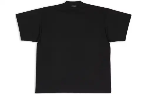 Balenciaga SS22 Regular T Shirt Women's Black Loose Fit