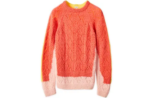 LOEWE Trompe Loeil Sweater 'Orange/Pink/Yellow'