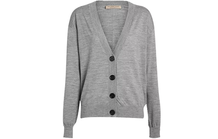 Женская куртка Burberry кардиган (серый)