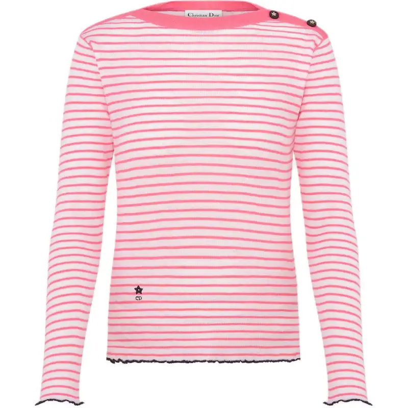 DIOR Sweaters Women's Pink Crew Neck Moderate Other