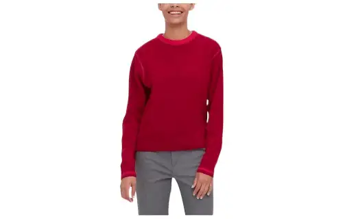 UNIQLO X MARNI Uniqlo Marni Co Branding Sweaters Women's Red Crew Neck Moderate A Line