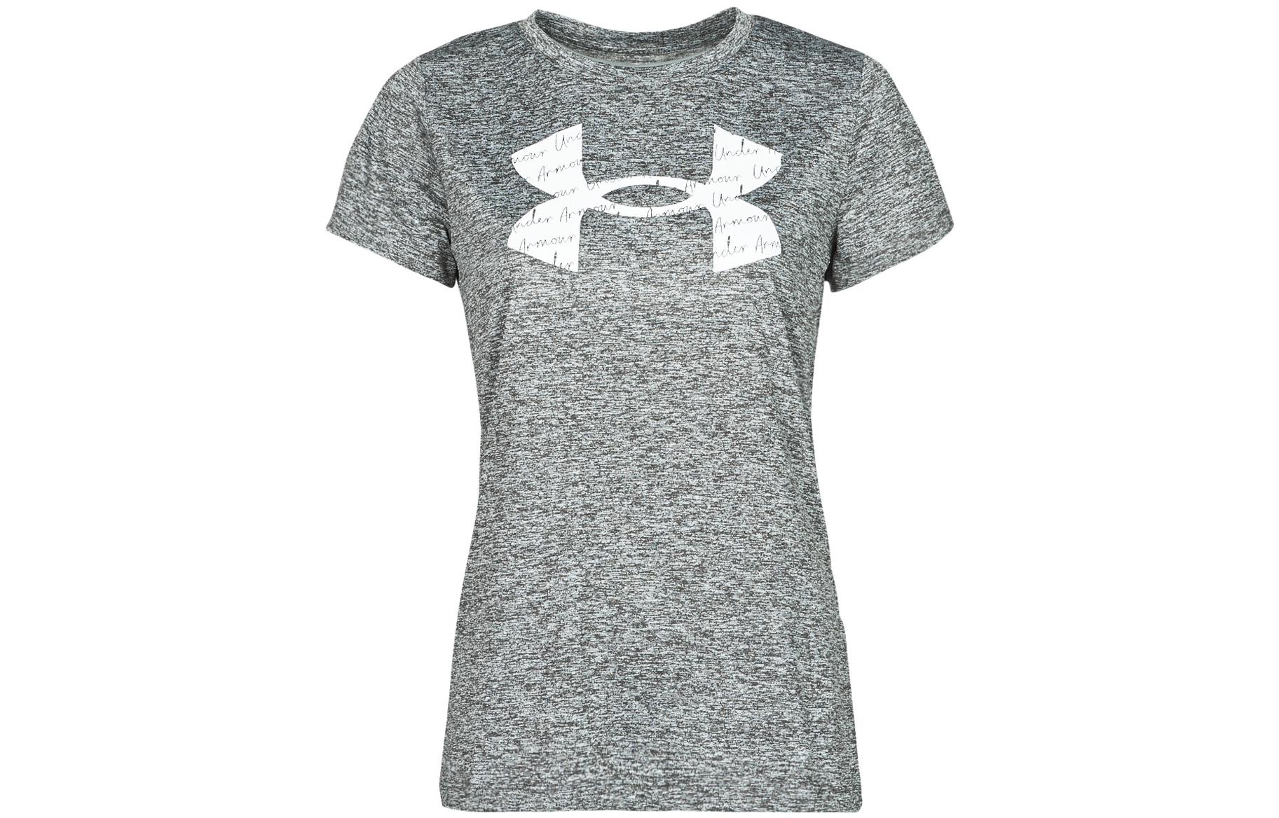 Under Armour Crew Neck Fitted Short Sleeved T Shirt Women's Gray