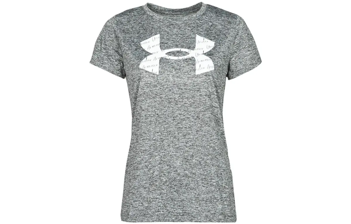 Under Armour Crew Neck Fitted Short Sleeved T Shirt Women's Gray