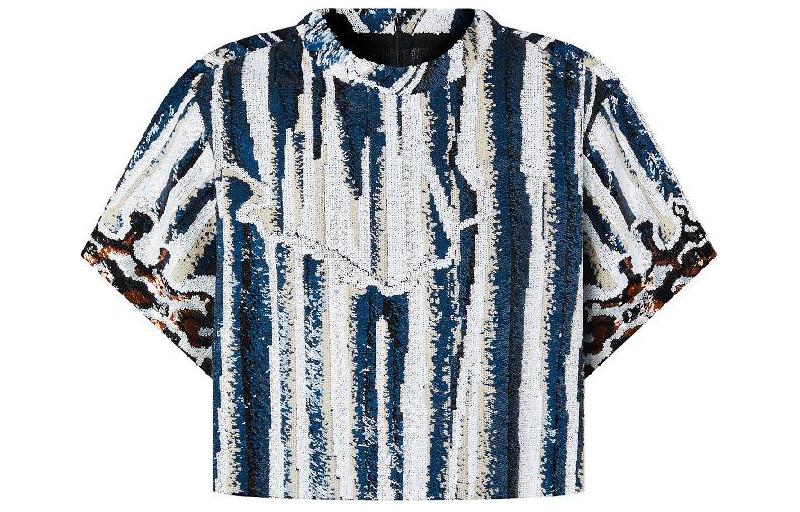 LOUIS VUITTON Animal Sequin Crop Top