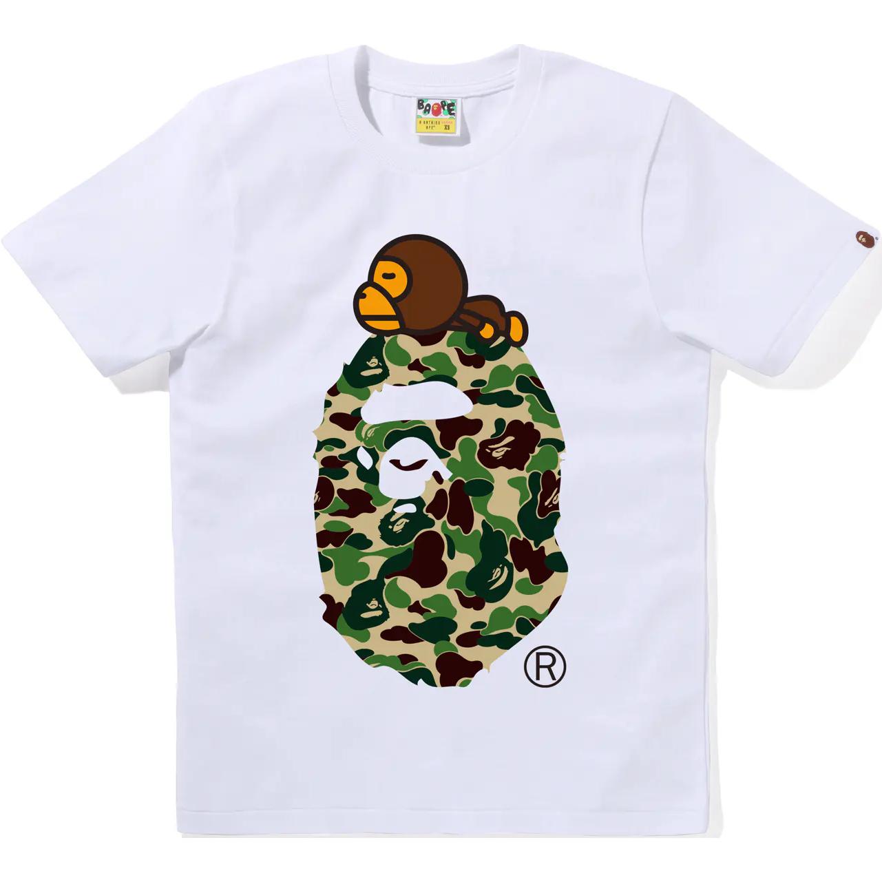 Женская футболка A BATHING APE (камуфляжная) — фото 3