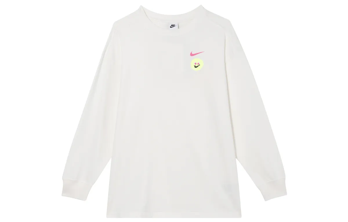 Nike Drop Shoulder Sleeve T Shirt Women's Sail White