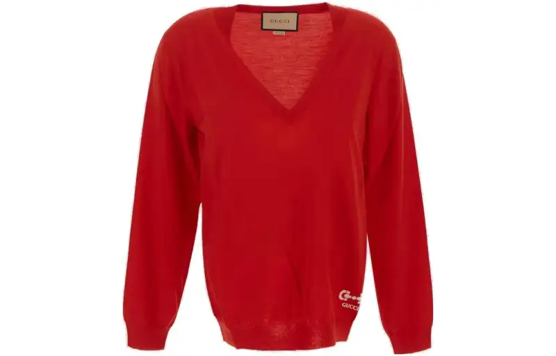 GUCCI V-Neck Long-Sleeved Jumper