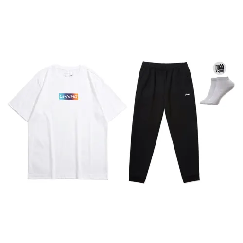 Li Ning Casual Sportswear Men's Crew Neck Moderate