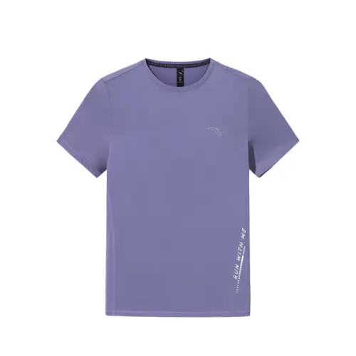 Anta Running Collection T Shirt Women's Dusk Glow Purple