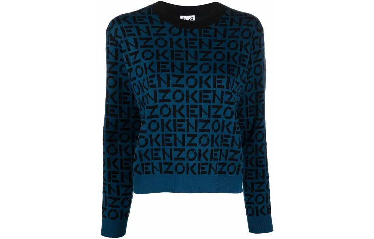KENZO Pre Owned Monogram pattern Crew neck Sweater
