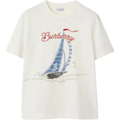 Burberry Sailboat-print cotton T-shirt
