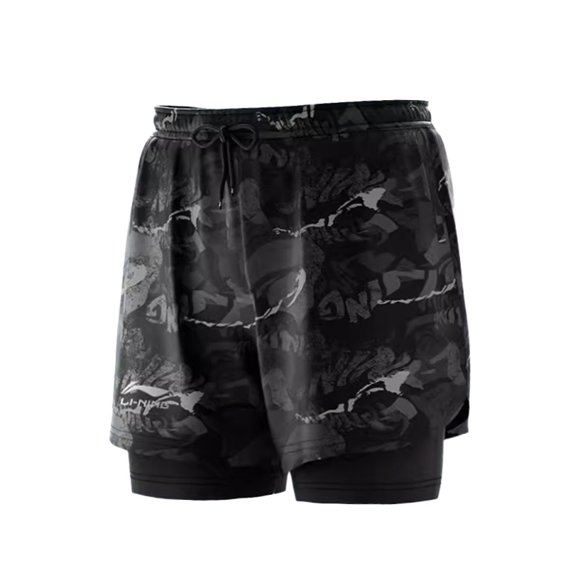 Li Ning Sports Shorts Men’s Black Gray