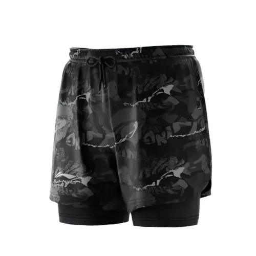 Li Ning Sports Shorts Men's Black Gray