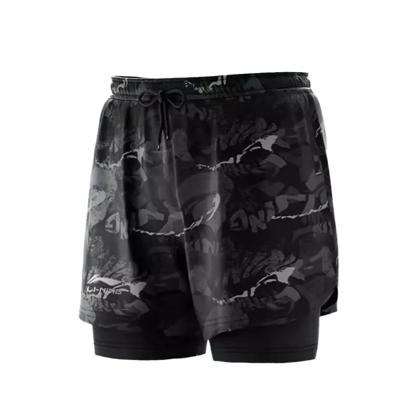 Li Ning Sports Shorts Men's Black Gray