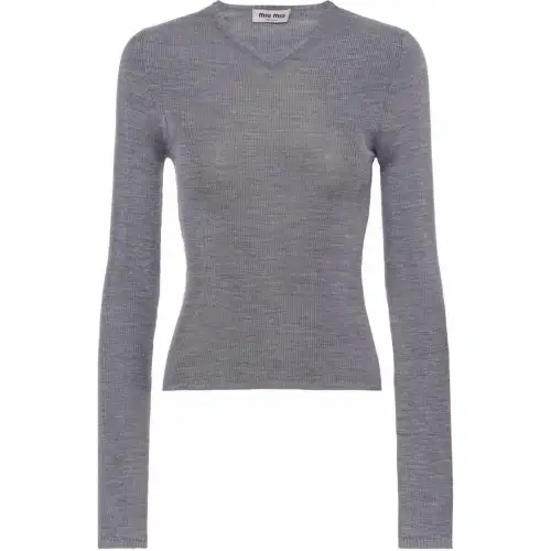MIU MIU SS22 Sweater Women's Gray
