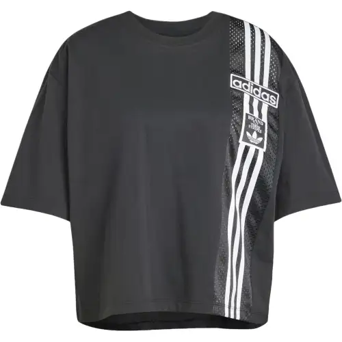 Adidas Originals ADIBREAK SS25 Drop Shoulder Sleeve T Shirt Women's Black