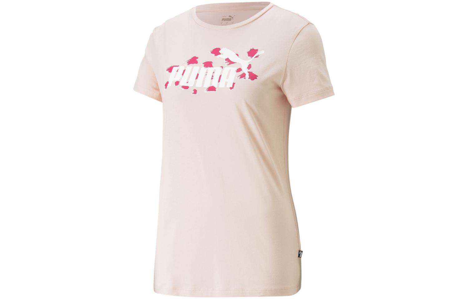 PUMA Essentials+ANIMAL Tee T Shirt Women's Pink