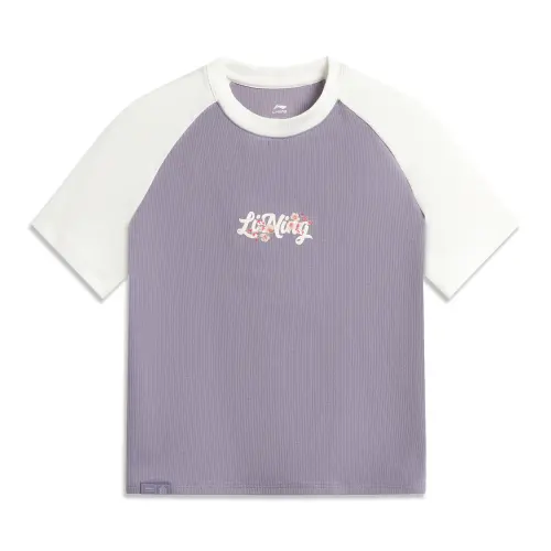 Li Ning x GUGONG,LIANMINGKUAN China Culture Collection T Shirt Women's Purple