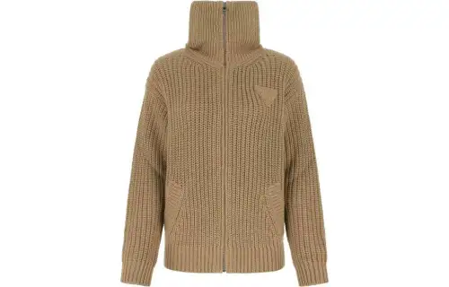 PRADA High Neck Zipped Cardigan