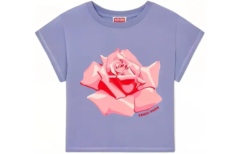 Kenzo Rose cropped T-shirt
