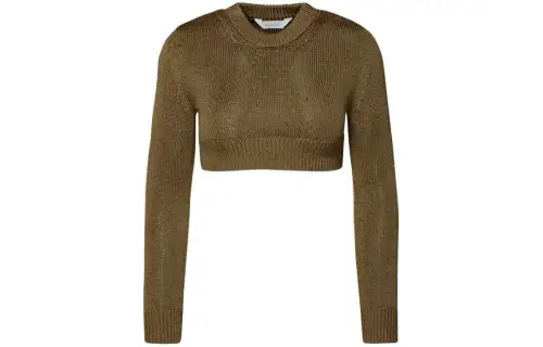 PALM ANGELS Cropped Knitted Sweater