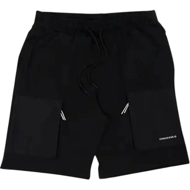 Converse Short Wordmark Knit Preto Casual Shorts Men's Black