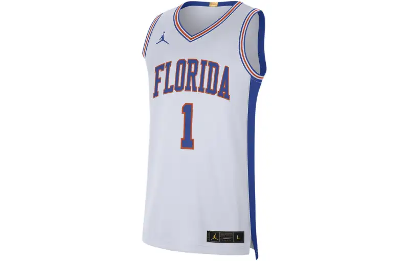 Jordan College Retro Florida Basketball Jersey Men's White