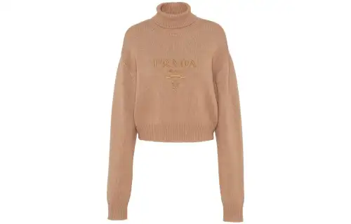 PRADA Logo-embroidered Cashmere Jumper